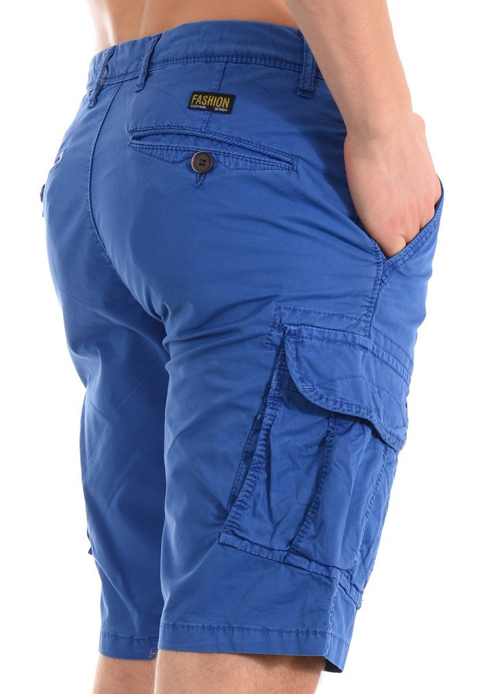 Męskie Spodenki Jeansowe Niebieskie