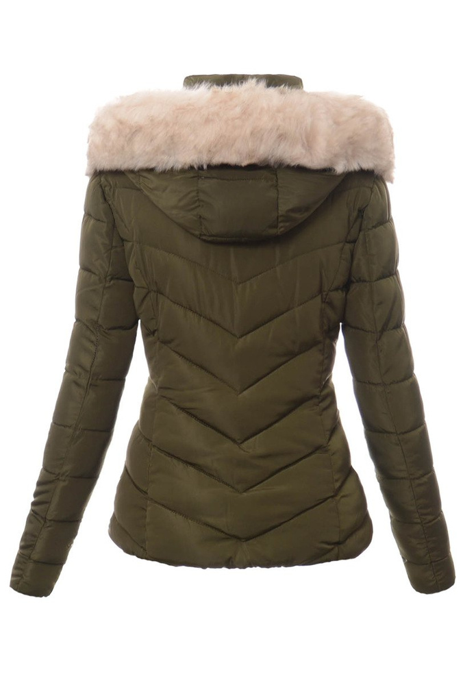 Damska Zimowa Kurtka Ortalionowa Martyna Zielona