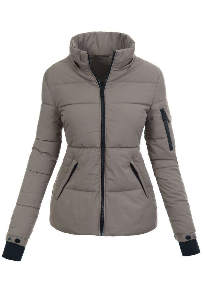 Damska Kurtka Zimowa Florentyna Jasno Brązowa