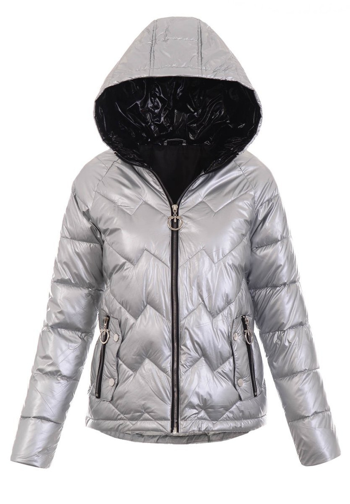 Damska Wiosenno- Jesienna Kurtka Mila Srebrna