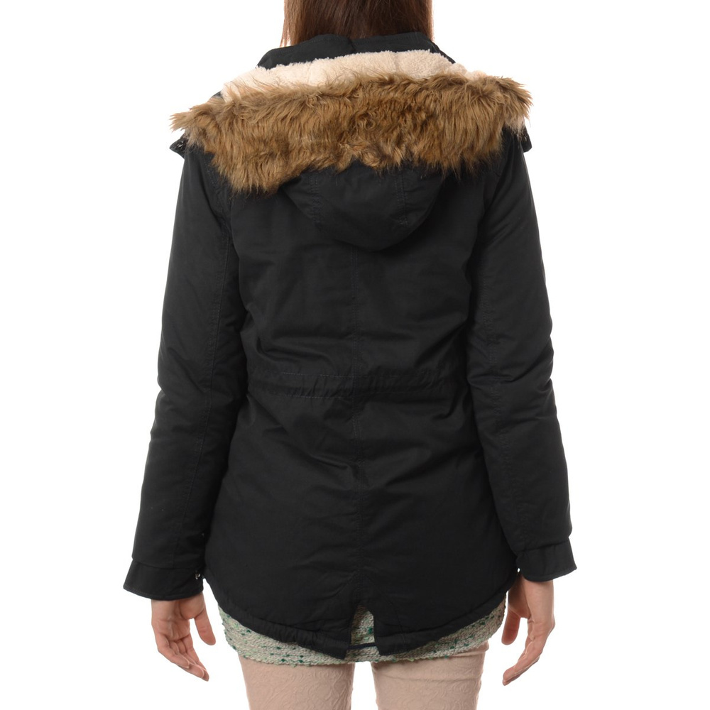 Damska Kurtka Parka Zimowa Granatowa