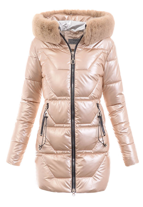 Damska Kurtka Ortalionowa Paola Złota