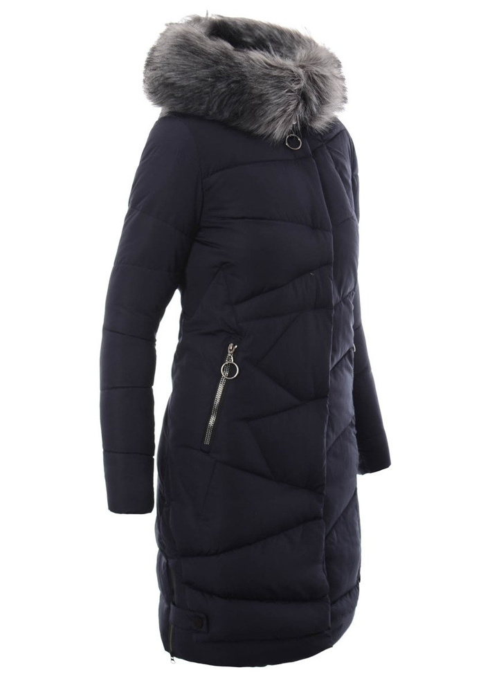 Damska Zimowa Kurtka Ortalionowa Miriam Granatowa