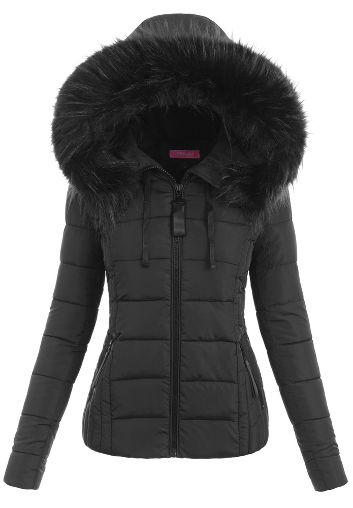 Damska Kurtka Zimowa Ortalionowa Czarna
