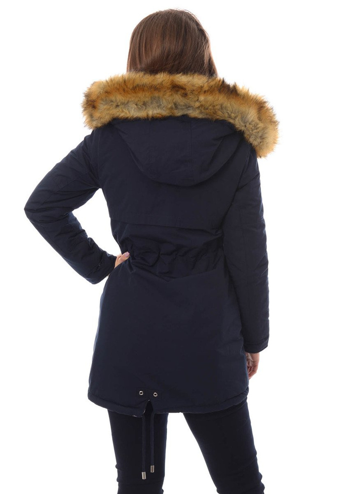 Damska Dwustronna Zimowa Kurtka Molly Granatowa