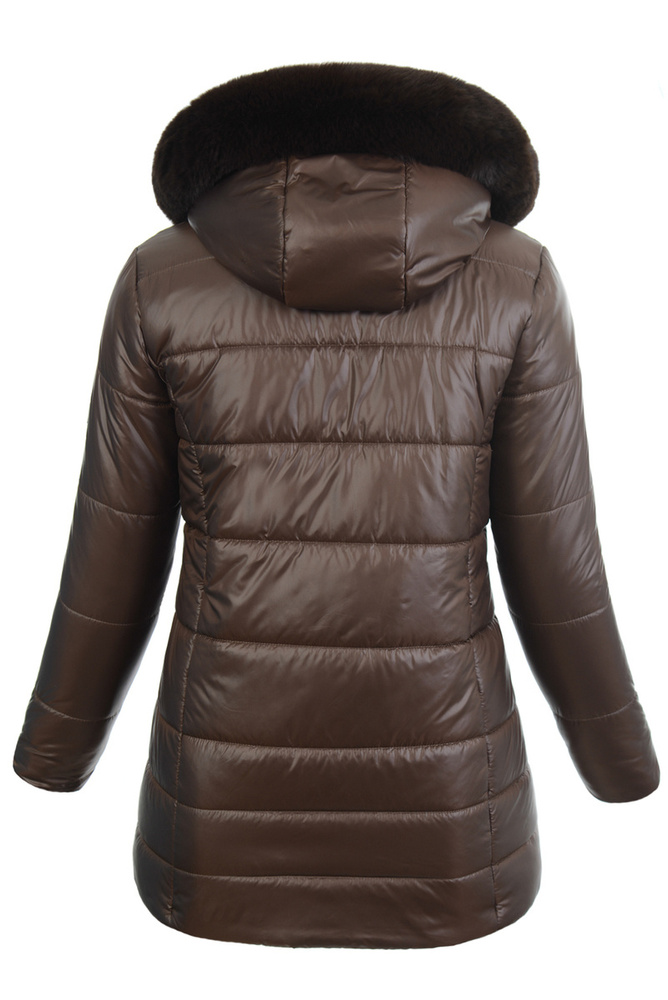 Damska Kurtka Ortalionowa Aldona Brązowa
