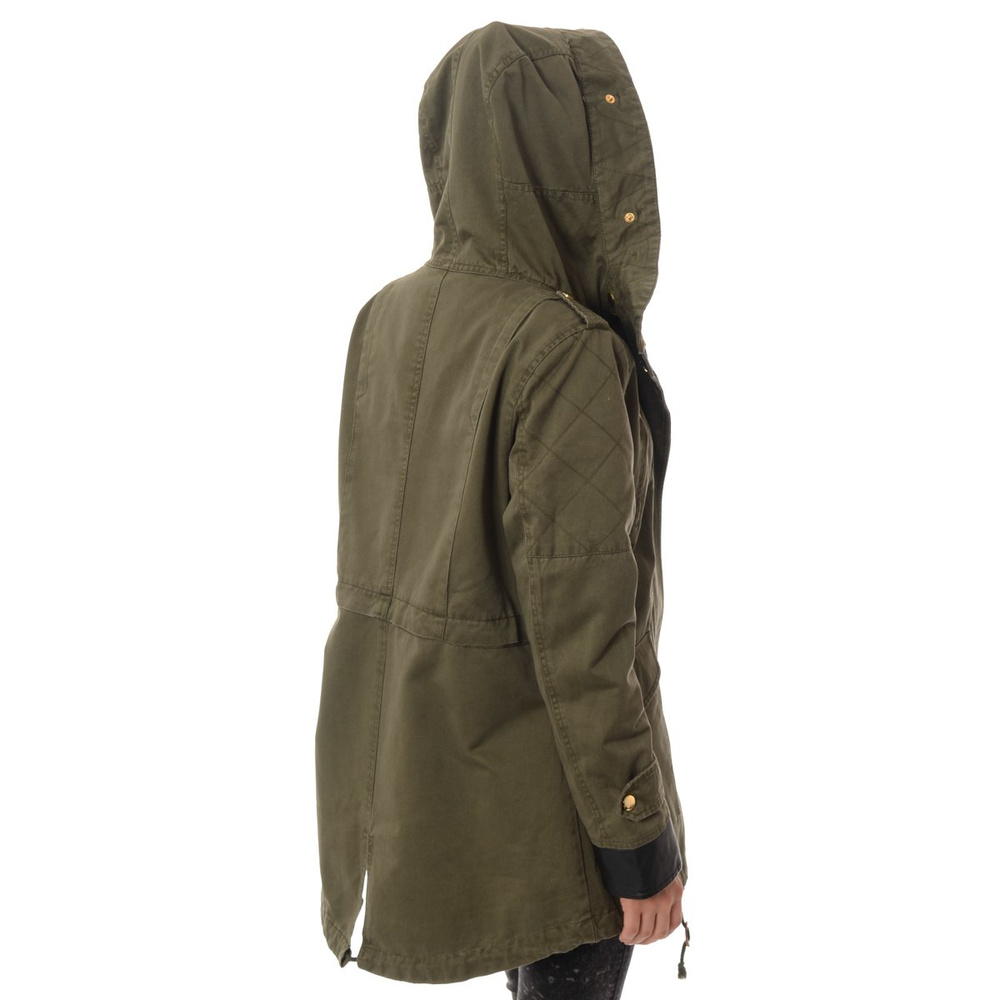 Damska Parka Kurtka Zimowa 2w1 Elena Zielona