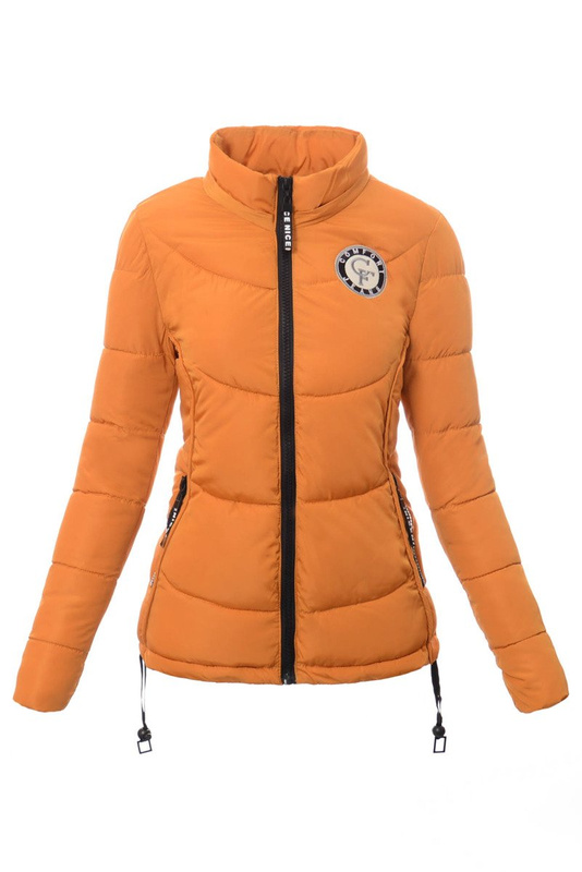 Damska Zimowa Kurtka Ortalionowa Pomarańczowa