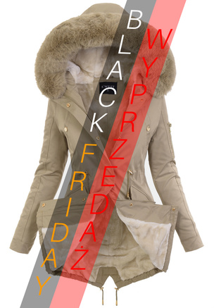 Parka Zimowa Anastazja Ciemno Beżowa