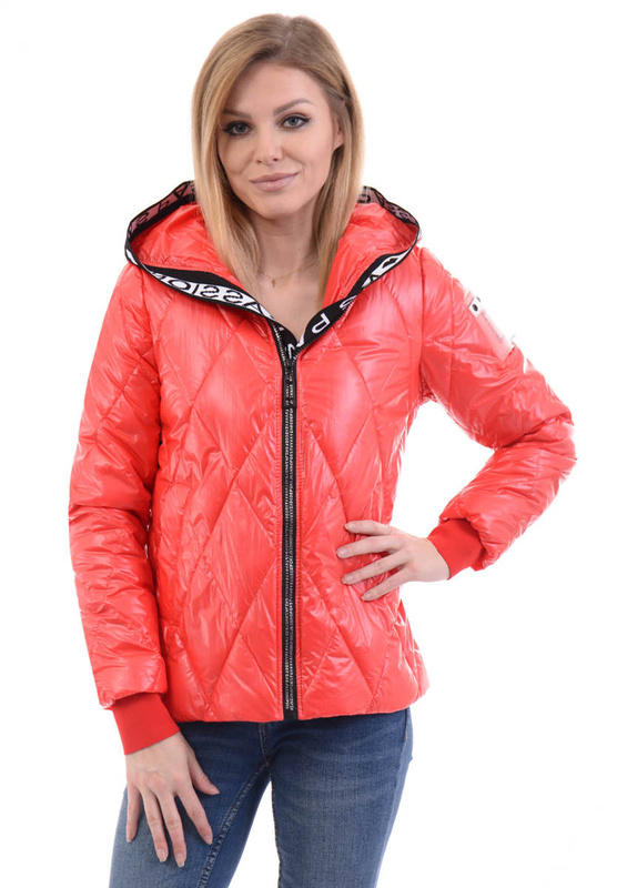 Damska Wiosenna Kurtka Syntia Czerwony