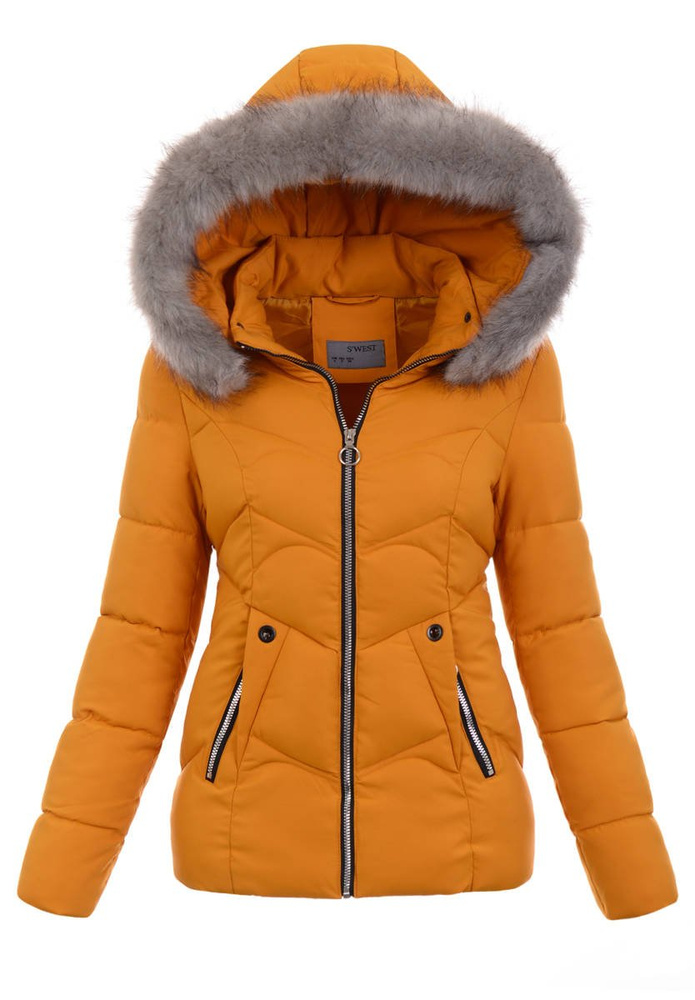 Damska Kurtka Ortalionowa Helena Żółta