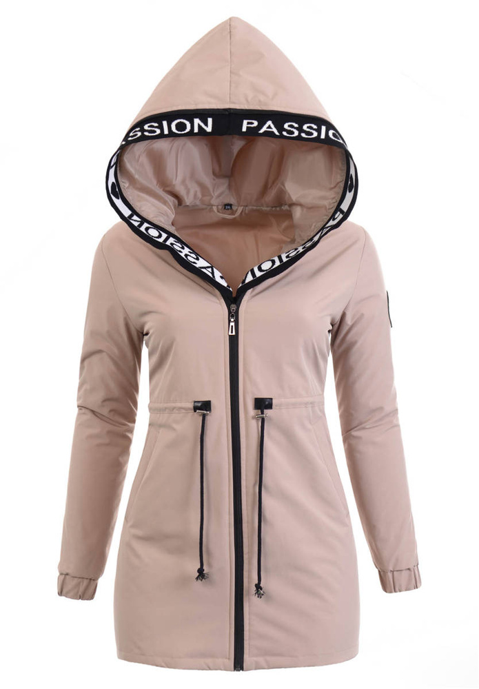 Damska Wiosenna Kurtka Walentyna Beżowa
