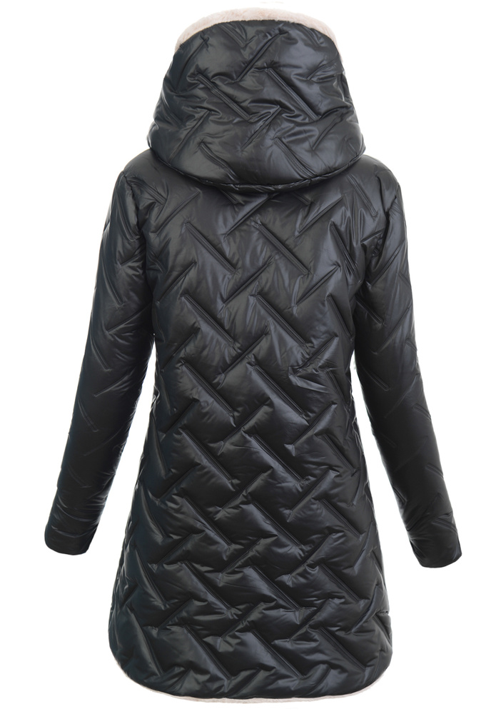 Damska Kurtka Zimowa Malina Czarna