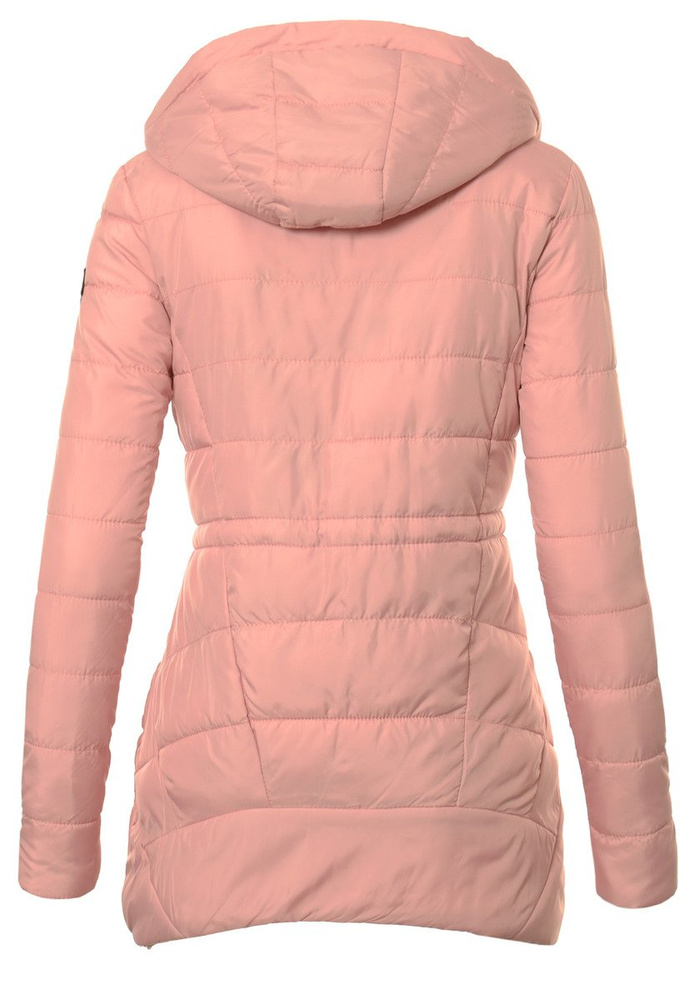 Damska Jesienna Wiosenna Kurtka Lilien Różowa