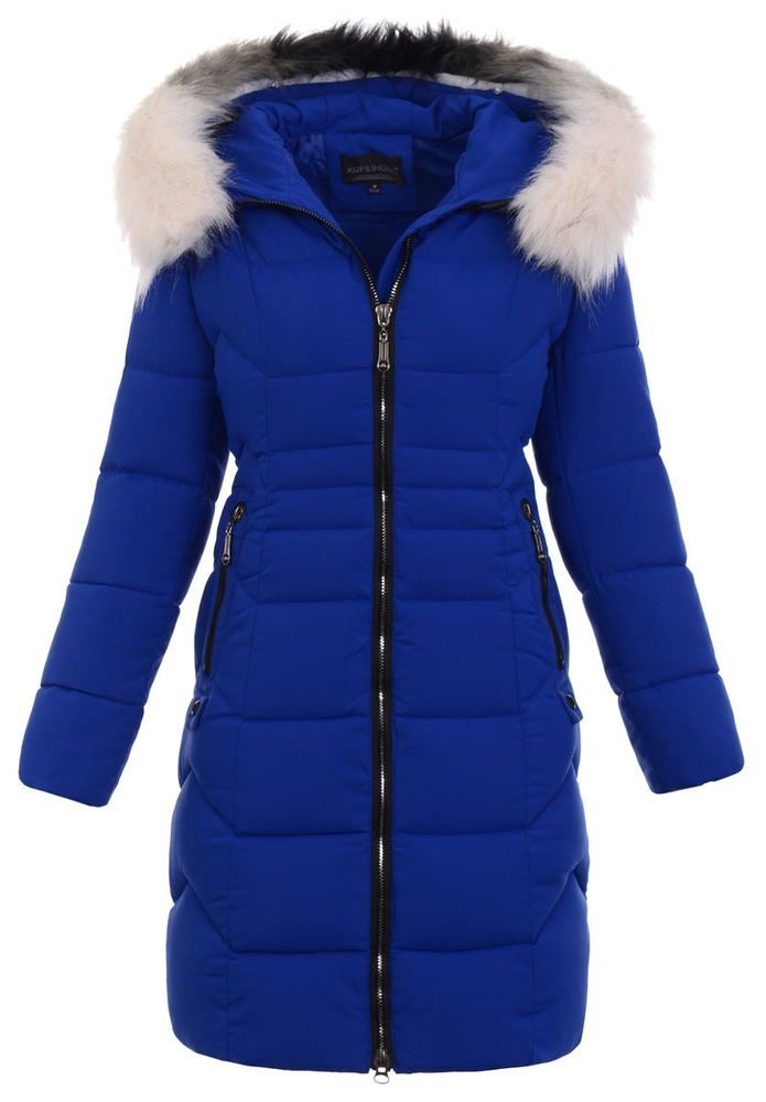 Damska Kurtka Zimowa Niebieska