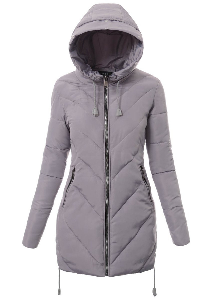 Damska Zimowa Kurtka Ortalionowa Lucyna Szara