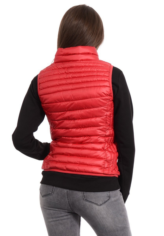 Damska Kamizelka Bezrękawnik Jasmina Czerwony