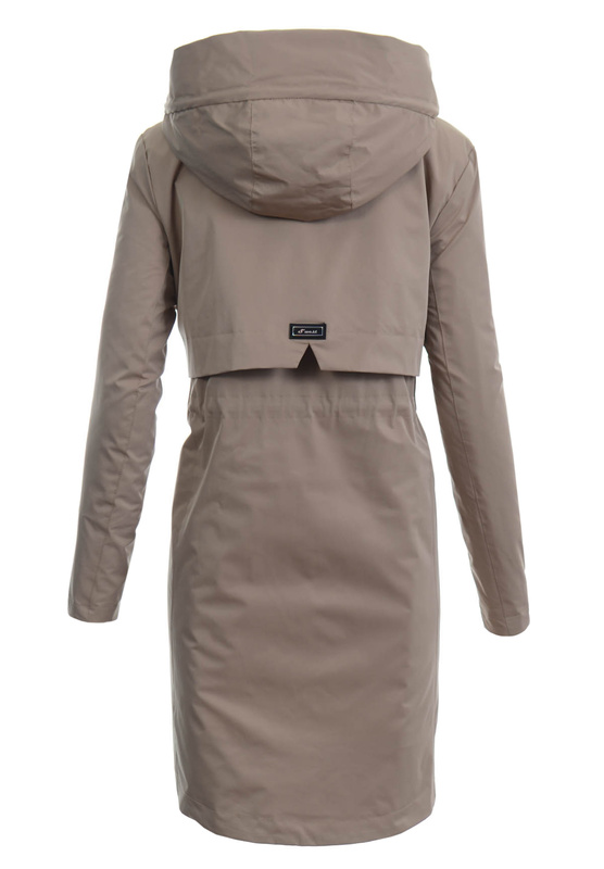 Damska Wiosenna Kurtka Płaszcz Parka Oksana Beżowa