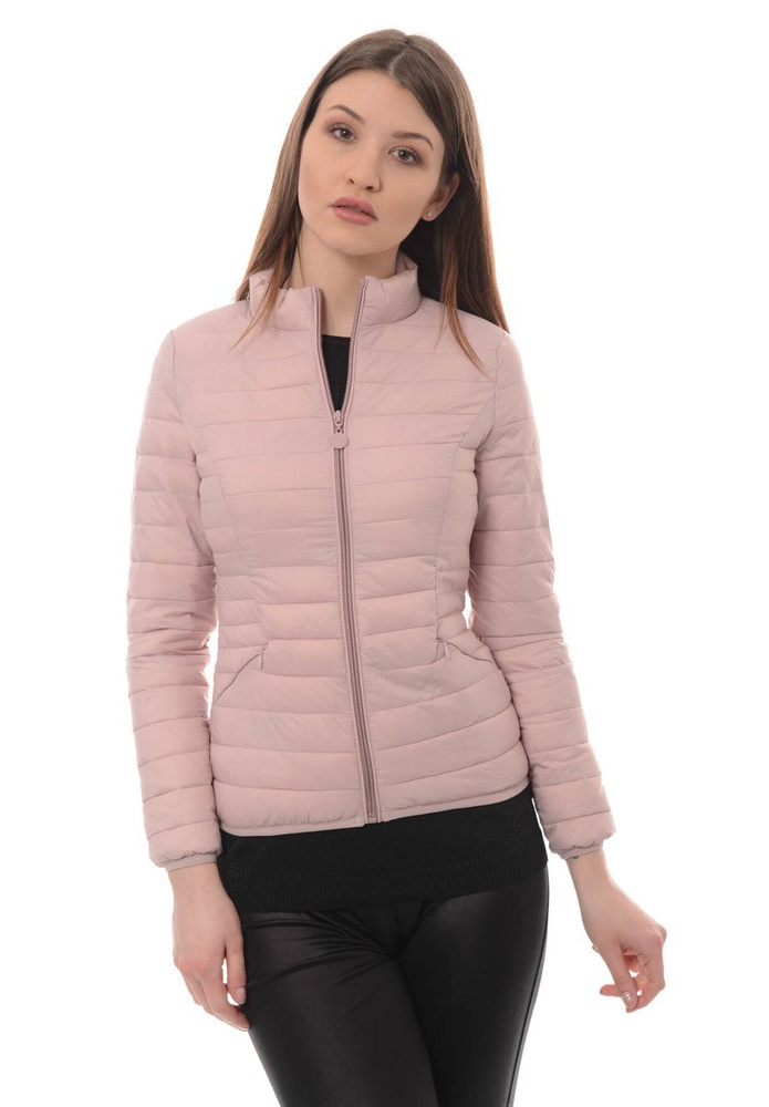 Damska Wiosenna Kurtka Różowa