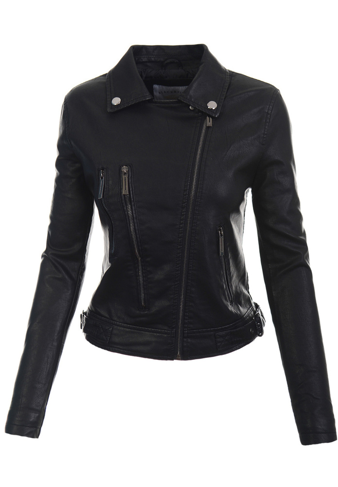 Damska Kurtka Ramoneska Amela Czarna