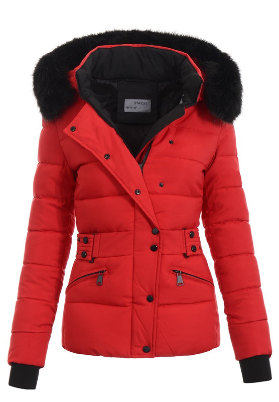 Kurtka Zimowa Bella Czerwona