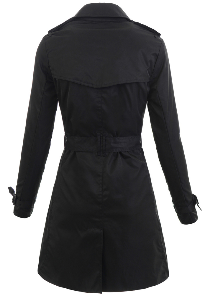 Damska Kurtka Parka Wiosenna Judie Czarna