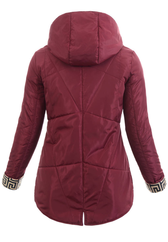 Damska Wiosenna Kurtka Mieczysława Bordowa