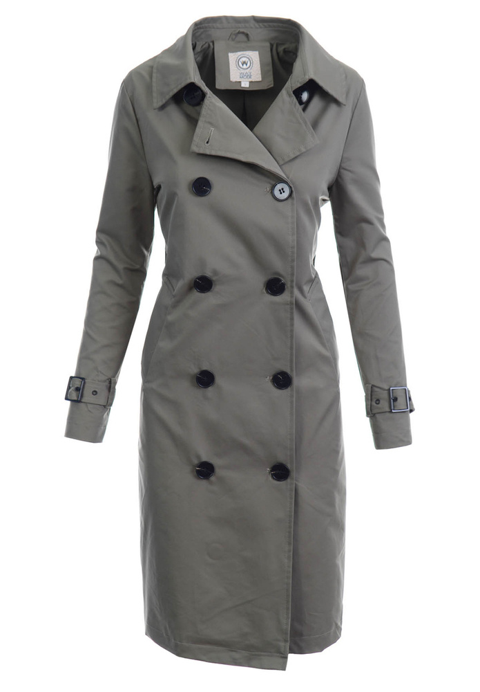 Damska Wiosenna Kurtka Płaszcz Parka Nancy Zielony