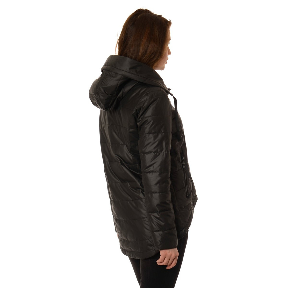 Damska Kurtka Wiosenno - Jesienna Asymetryczna Anna Czarna