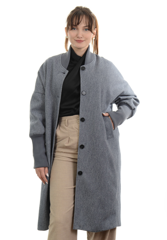 Damska Płaszcz Przejściowy Diana Grafitowy