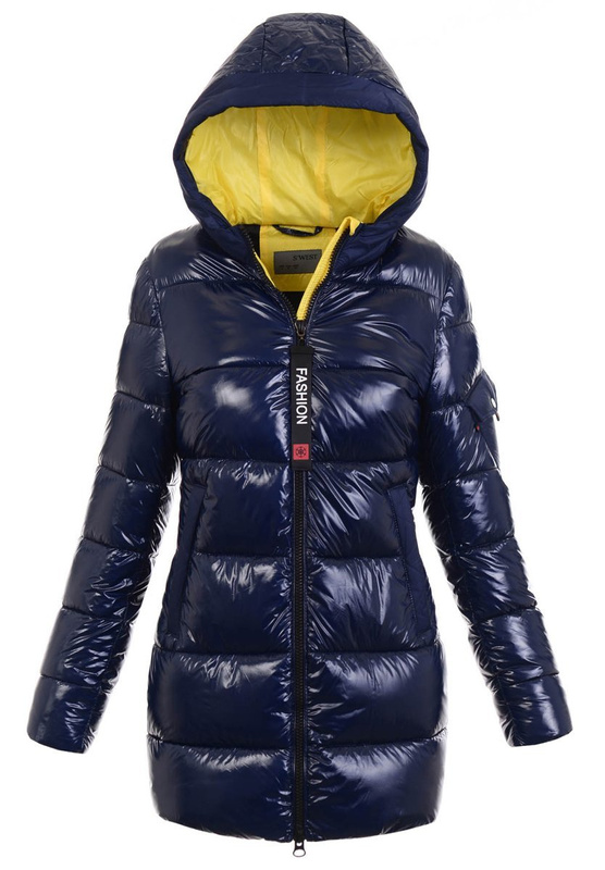 Damska Kurtka Ortalionowa Eliza Granatowo-Żółta