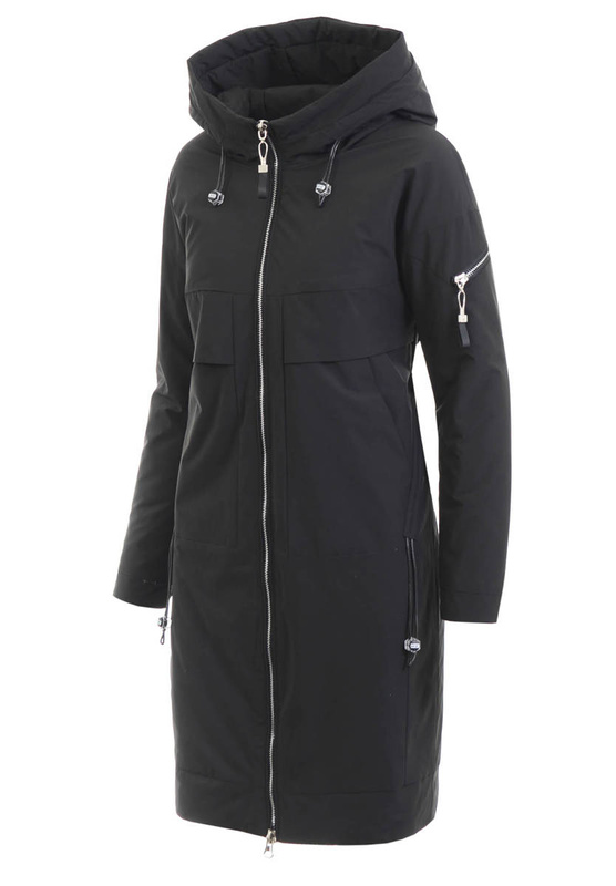Damska Kurtka Parka Wiosenna Grace Czarna
