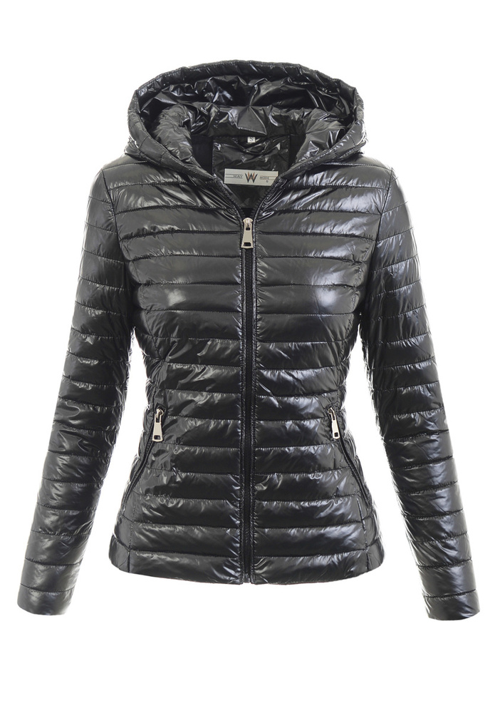 Damska Kurtka Ortalionowa Wiosenna Amelia Czarna