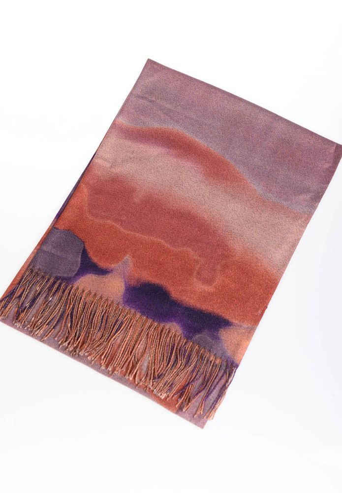 Szal Damski Pomarańczowy