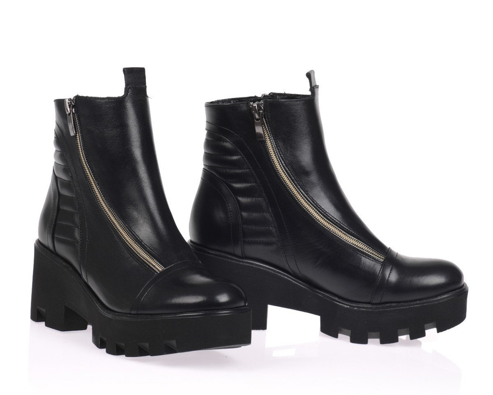 Polskie Botki Militarne Skóra Czarne