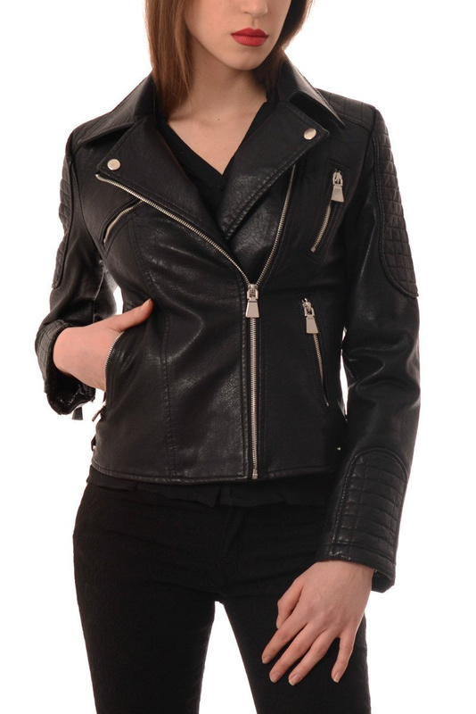 Damska Kurtka Ramoneska Czarna