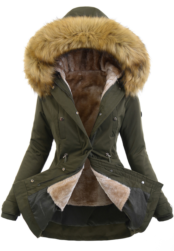 Damska Kurtka Parka 2w1 Edyta Zielona