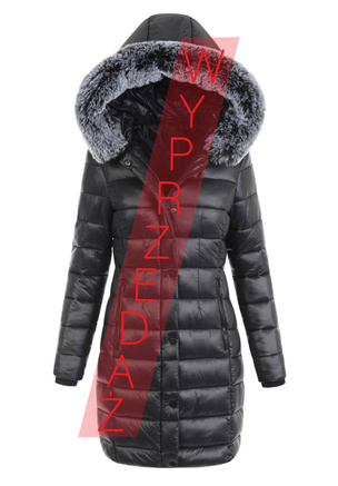 Damska Kurtka Ortalionowa Długa Laura Czarna