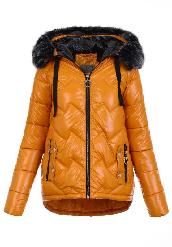 Damska Kurtka Ortalionowa Michalina Żółta