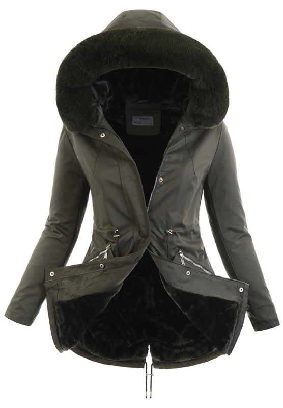 Kurtka Parka Zimowa Elżbieta Khaki