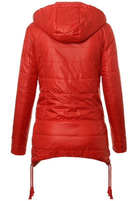 Damska Jesienna Wiosenna Kurtka Ortalionowa Asena Czerwona