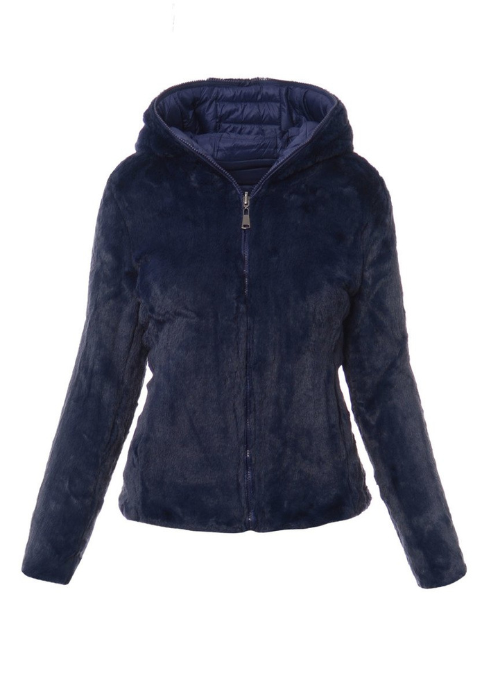 Damska Zimowa Kurtka Ortalionowa Granatowa