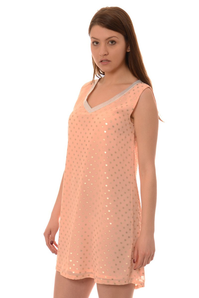 Piękna Sukienka Damska Bianca Blady Róż