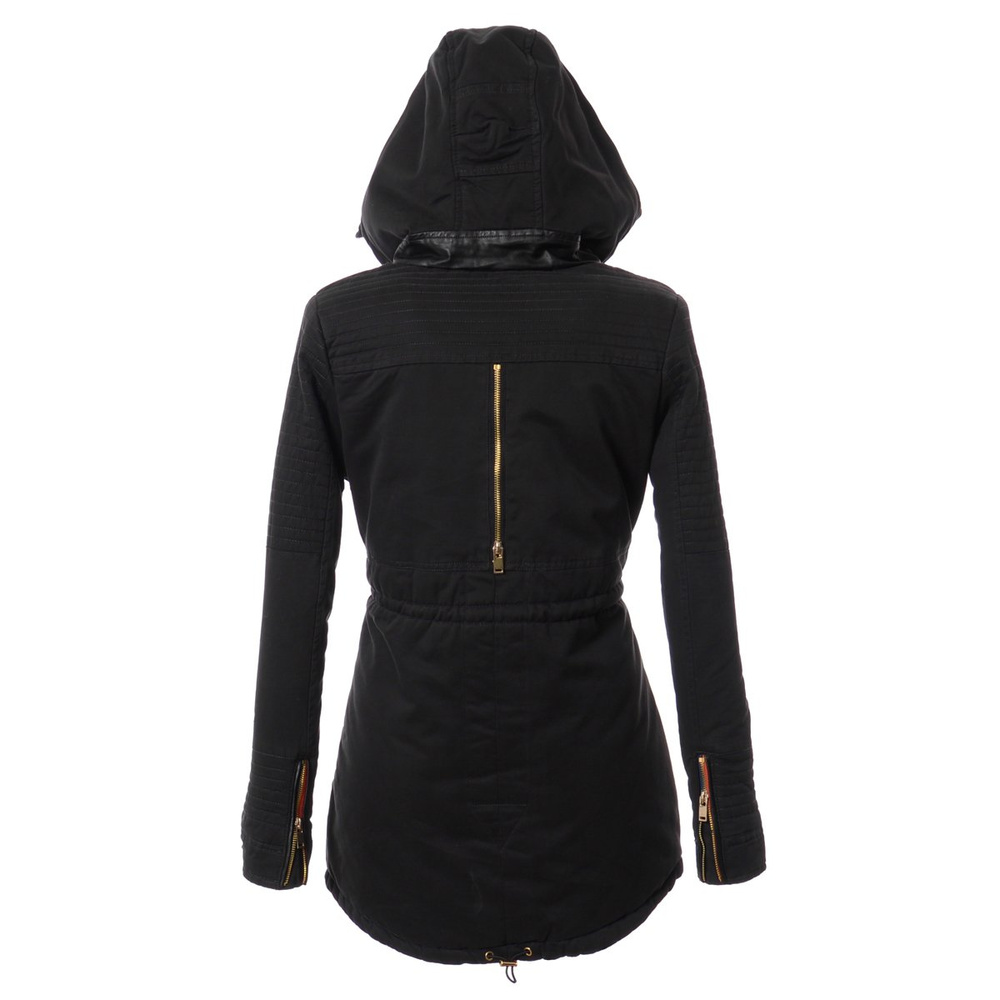 Damska Kurtka Parka Zimowa Czarna