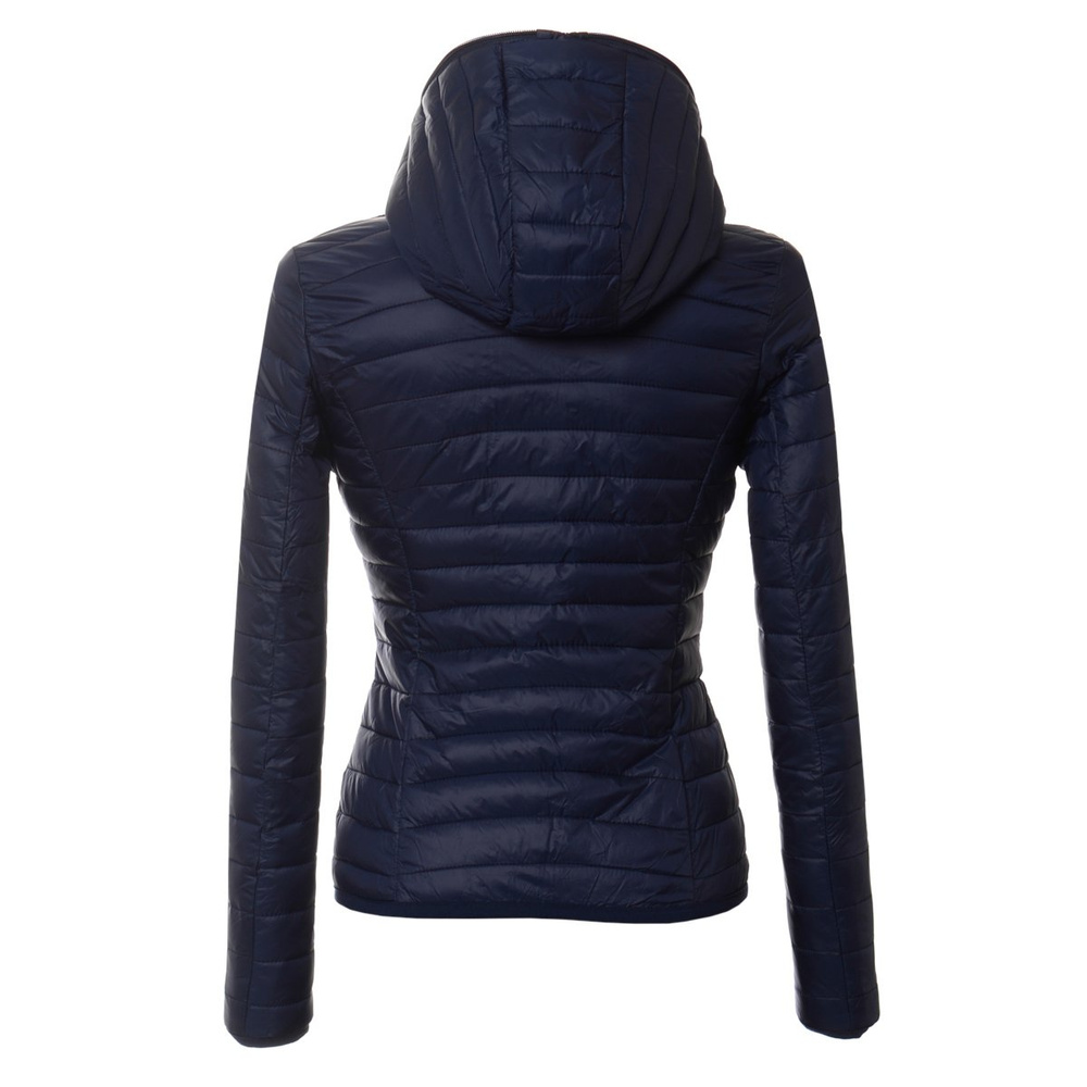 Damska Wiosenna - Jesienna Kurtka Ortalionowa Veronica Granatowa