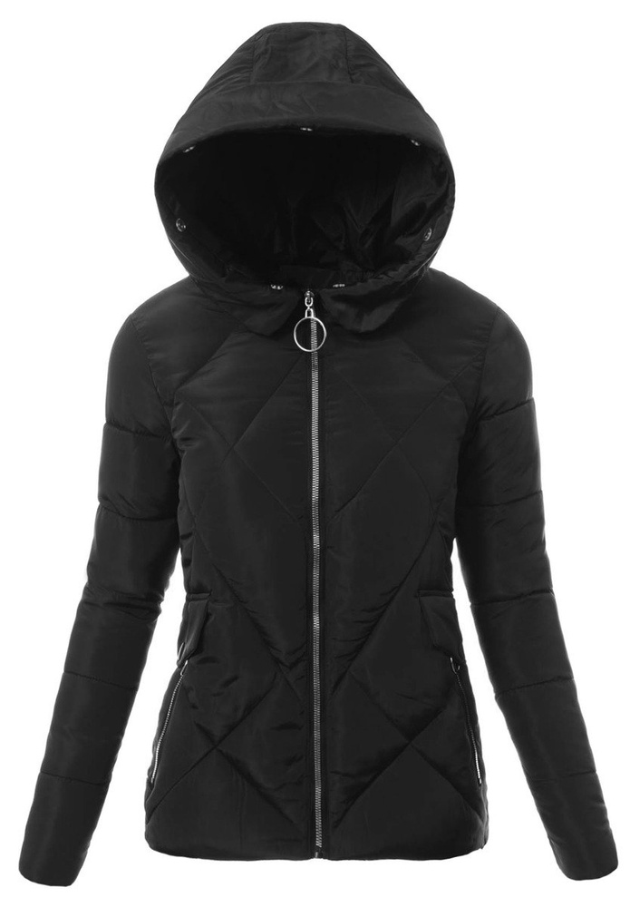 Damska Zimowa Kurtka Ortalionowa Czarna