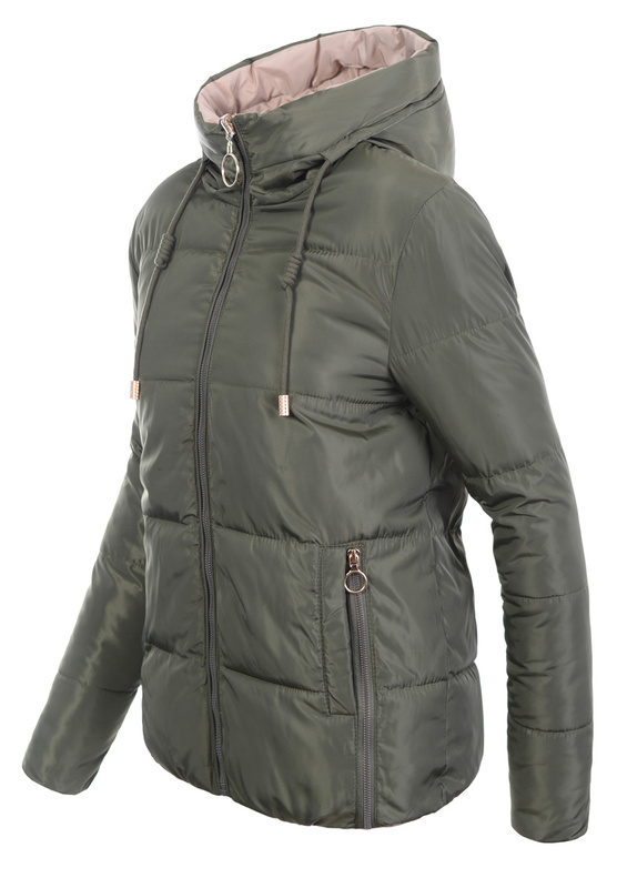 Damska Kurtka Ortalionowa Dwustronna Nastia Khaki