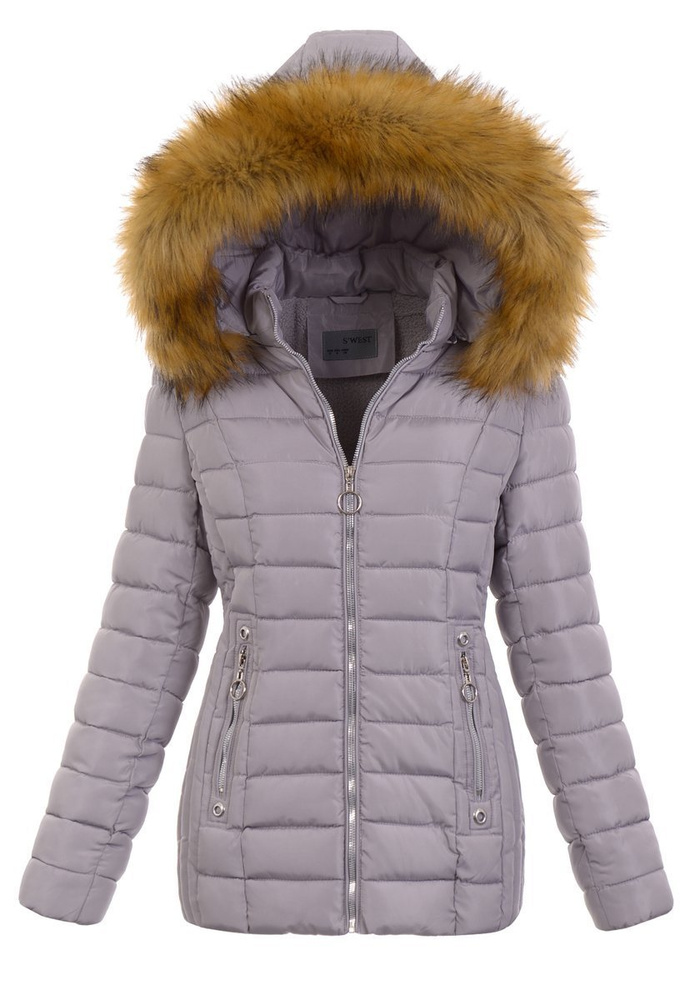 Damska Kurtka Ortalionowa Dominika Szara