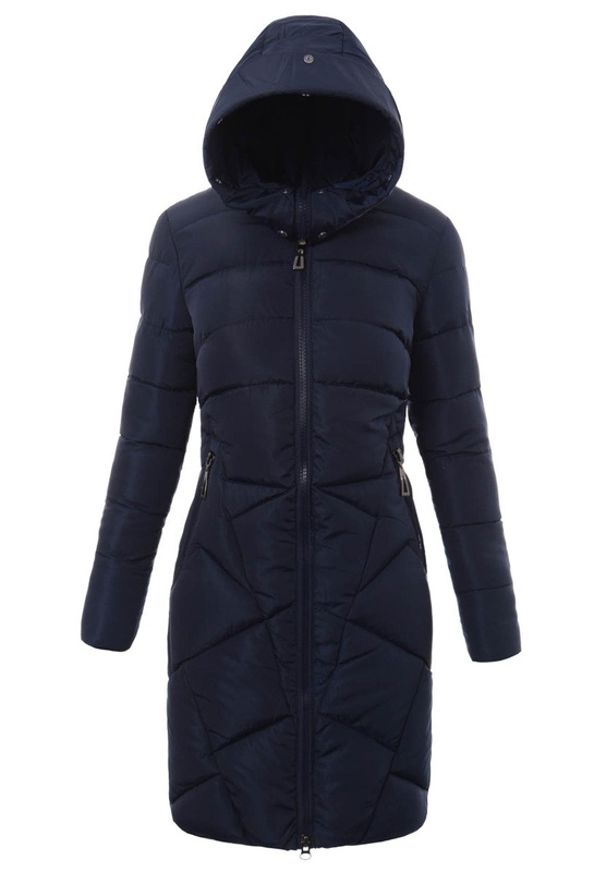 Damska Zimowa Kurtka Ortalionowa Florencja Granatowa