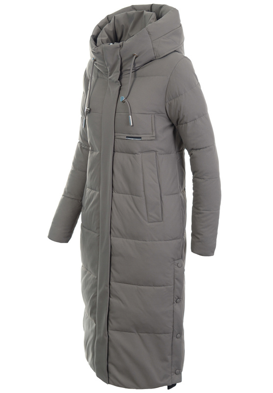 Damska Kurtka Ortalionowa Długa Lucyna Brązowa